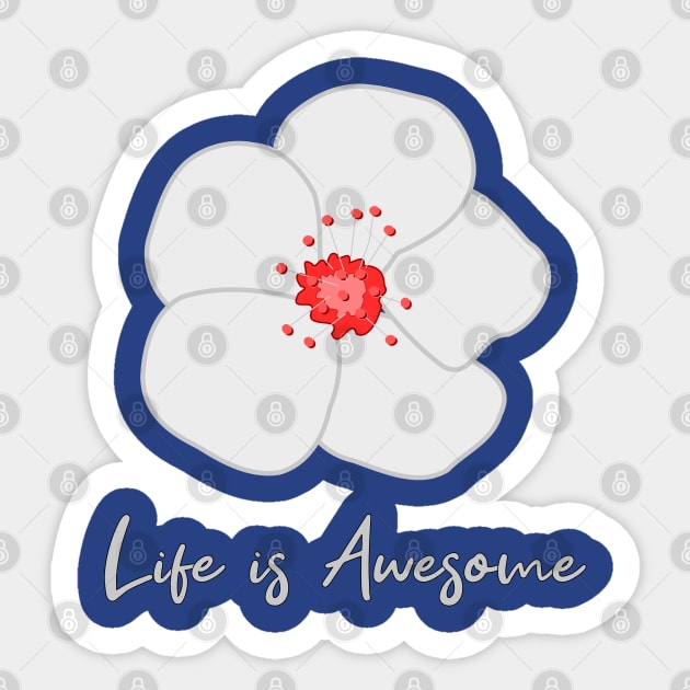 Life is Awesome Sticker by Mitalie